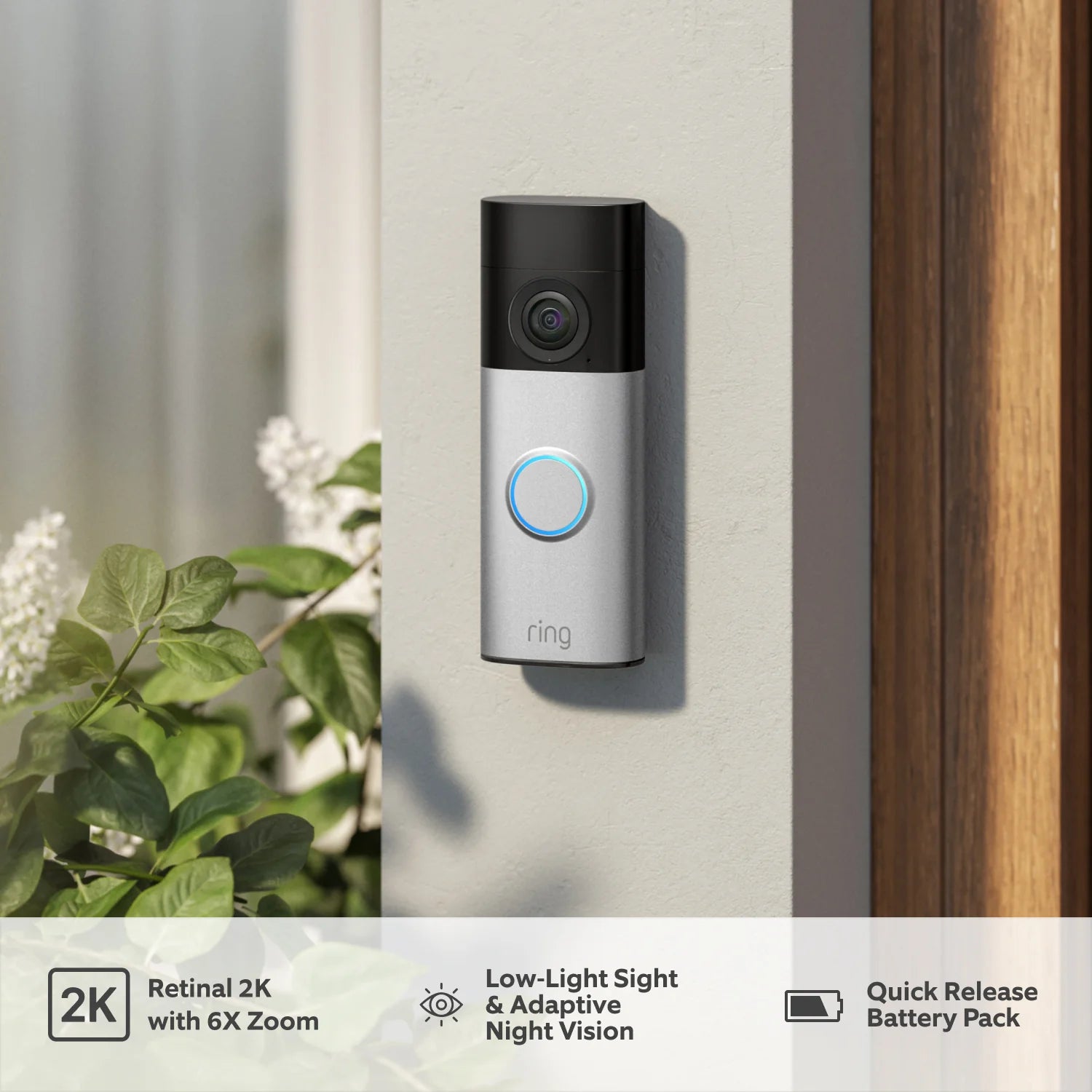 جهاز Battery Video Doorbell Plus (أحدث جيل)