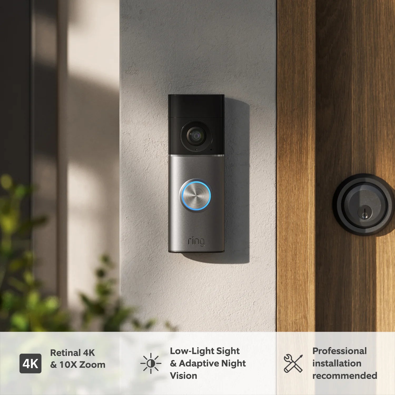 Wired Video Doorbell Pro (3rd Gen) with Plug-In Adapter